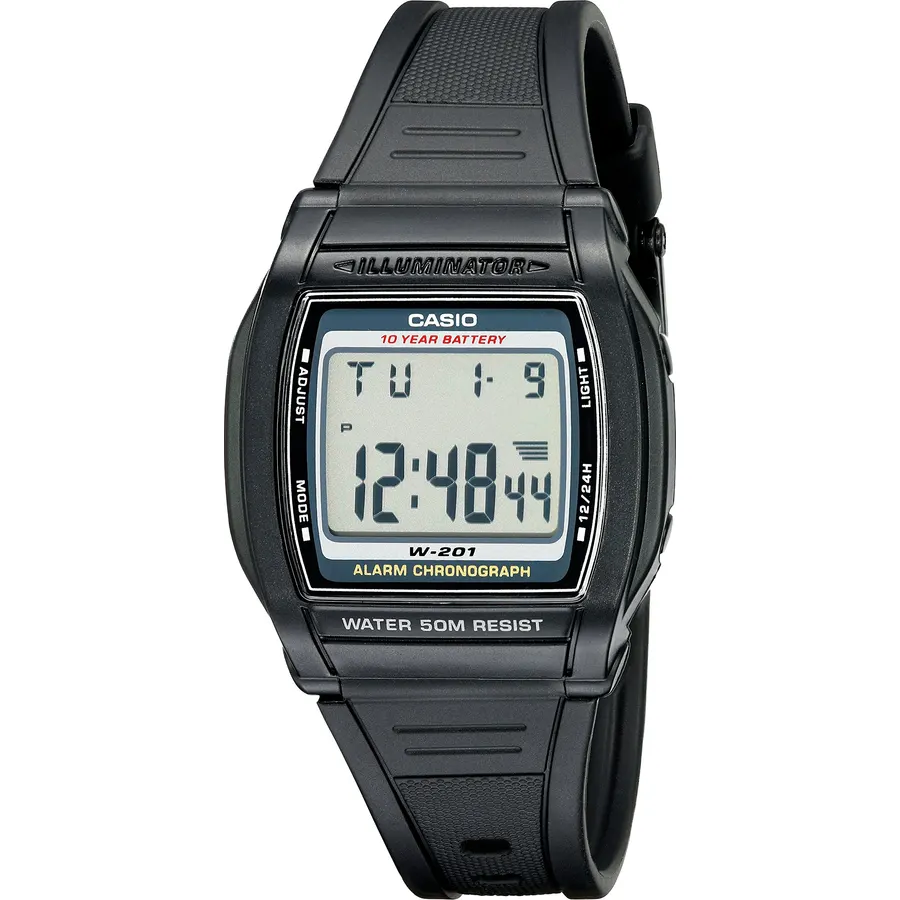 Casio Men's W201-1AV Alarm Chronograph Watch