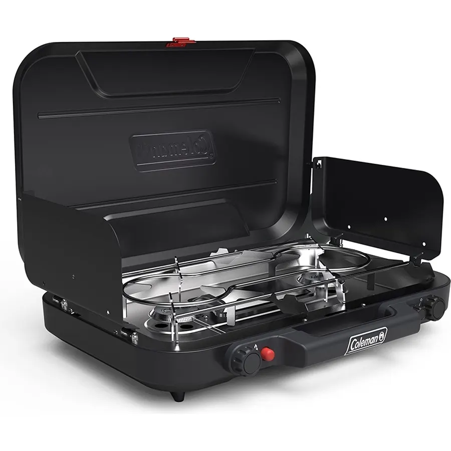 Coleman Classic 3-Burner Propane Camping Stove with InstaStart Ignition, Portable Cooktop with 3 Adjustable Burners & 28,000 BTUs of Power for Camping, Tailgating, Grilling, Hunting & More