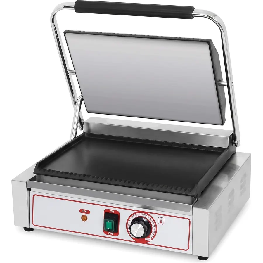 Commercial Panini Grill Flat Press Sandwich Maker Industrial Panini Machine Single Grill Big (Standard Panini Press Grill)