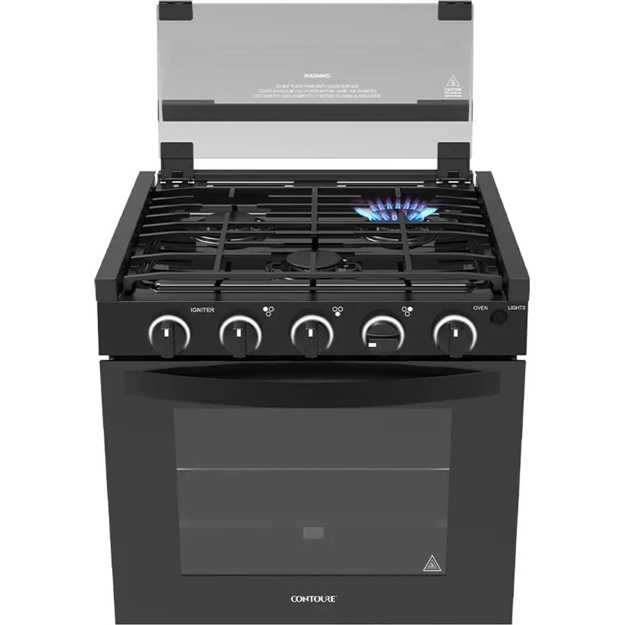 CONTOURE RAPIDCOOK in RV Gas Range with 35L Oven, 3 Burner