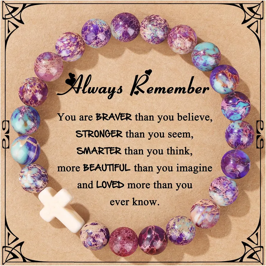Cross Bracelet Gifts for Women Teens, Unique Jewelry Trendy Stuff for Her