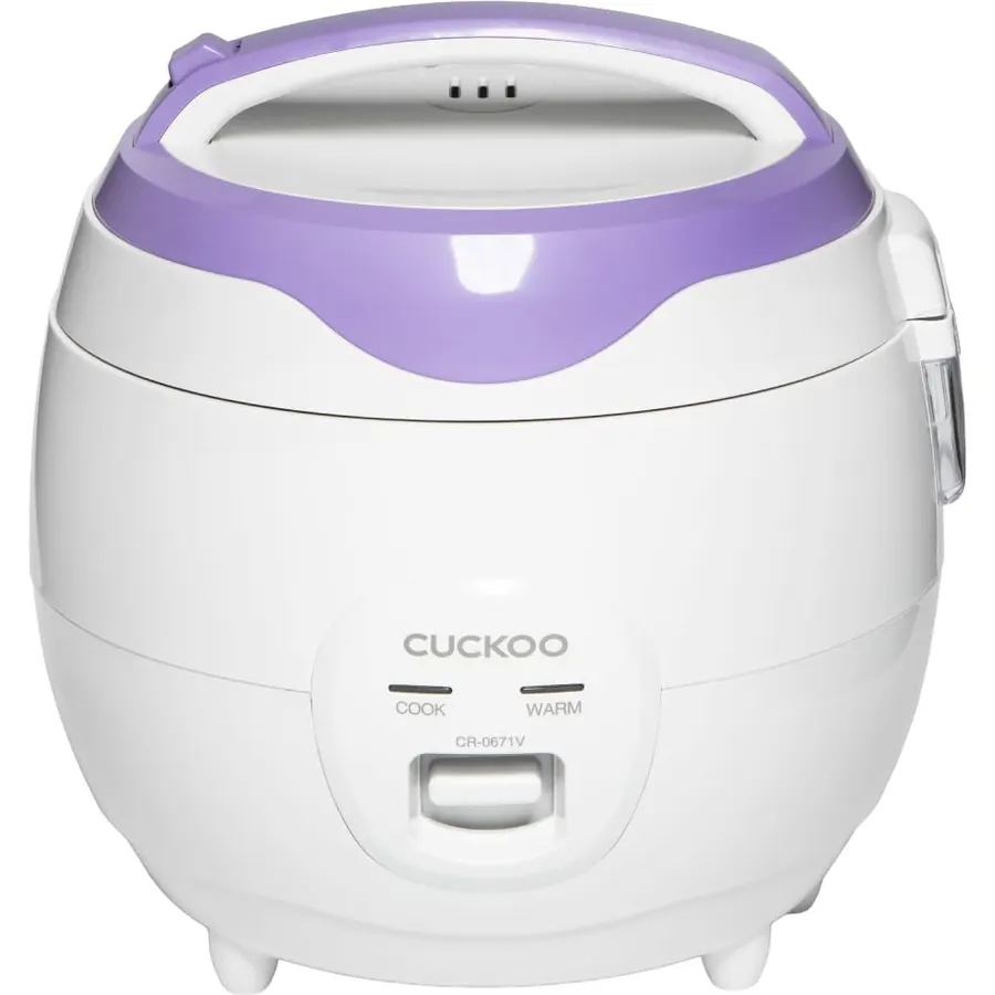 CUCKOO Rice Cooker and Warmer, 12-Cup Cooked, White, CR-0671V
