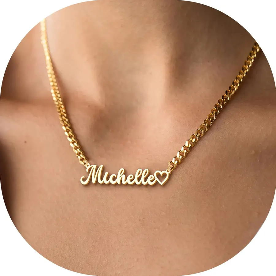 Custom Name Necklace Personalized Sterling Silver Necklaces for Women Customized Name Necklaces Pendant Jewelry