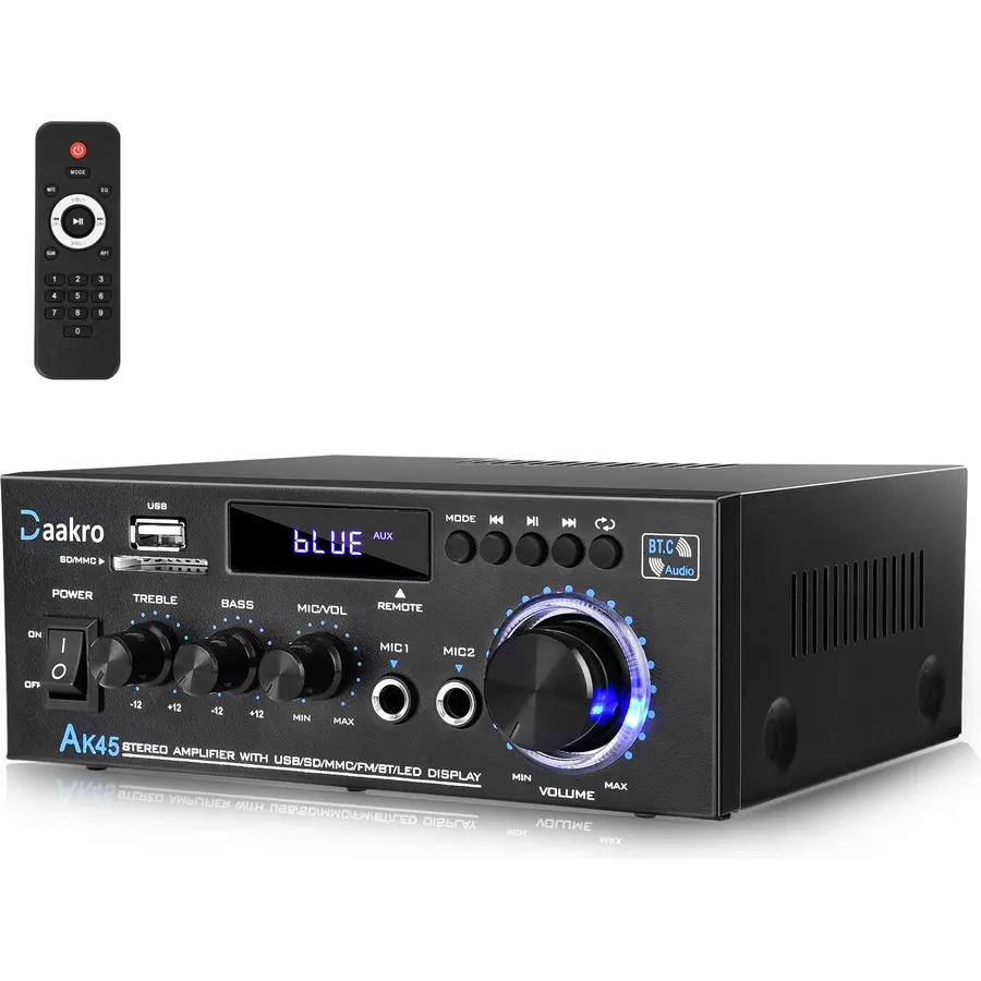 Daakro AK45 Stereo Audio Amplifier 300W Bluetooth 5.1