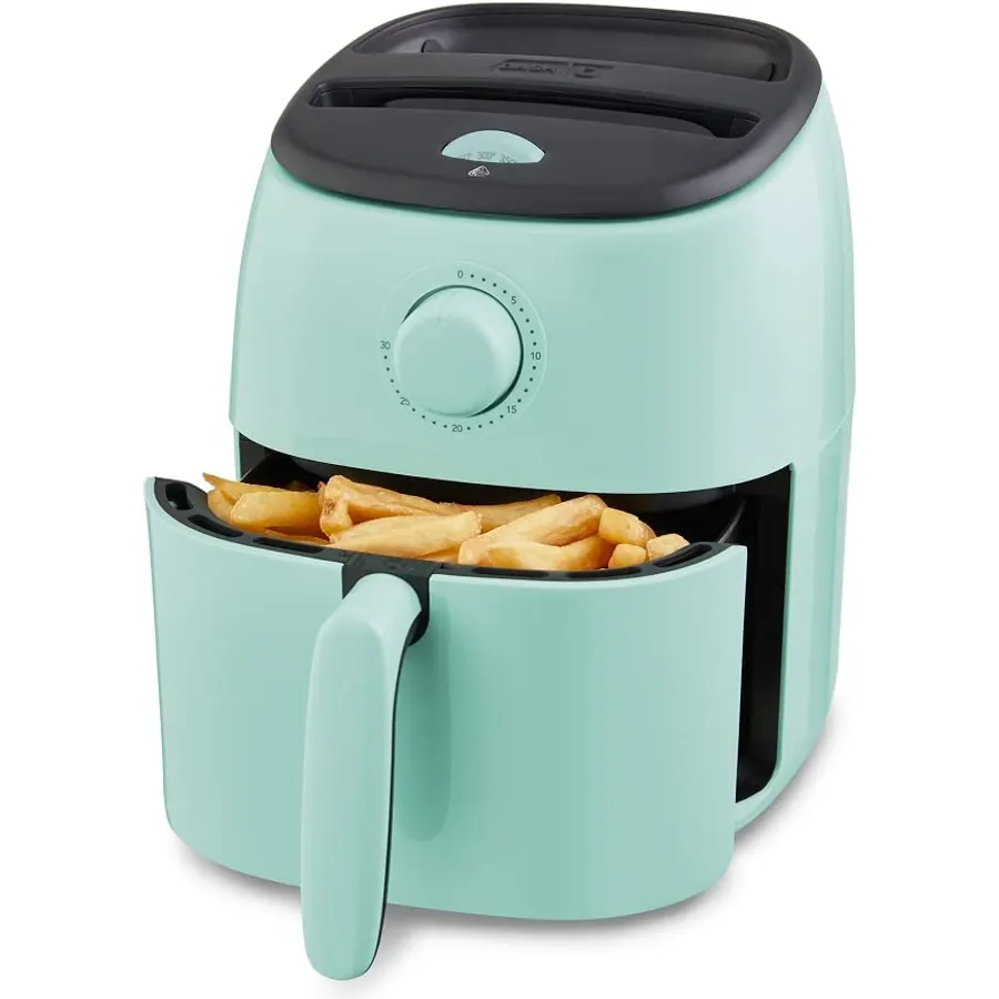 Dash Tasti-Crisp Digital Air Fryer, 2.6 Quart, Red
