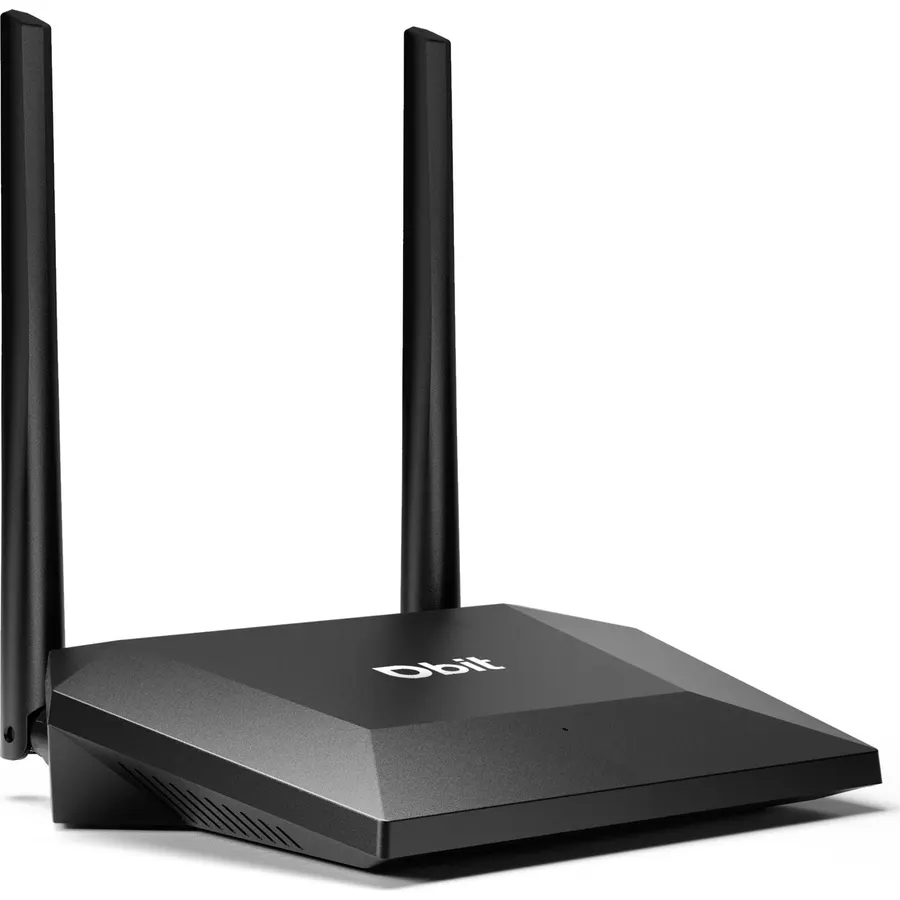 DBIT N300 2.4GHz WiFi Router with WISP Wireless Repeater Mode Internet Router for Security Cameras, IoT Smart Home Devices - Guest Network, Internet Access Control, WPA2, WPS, Easy Setup (T1 Pro)