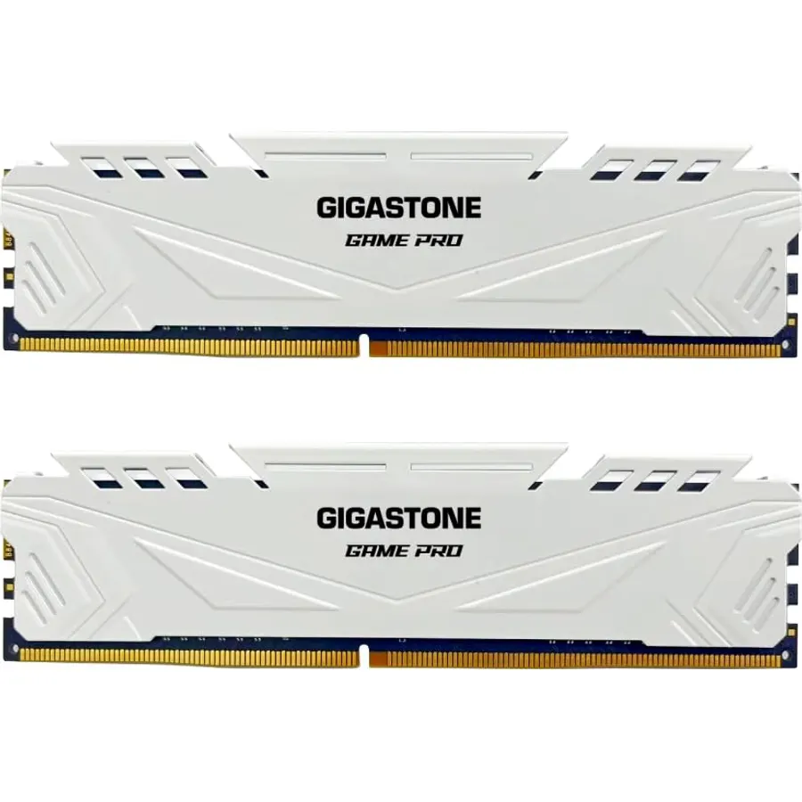 【DDR5 RAM】 GIGASTONE Game PRO 64GB Kit (2x32GB) DDR5 5600MHz PC5-44800 CL 40-40-40-76 Intel XMP 3.0 AMD Expo 1.2V UDIMM 288 Pin Unbuffered Non ECC High Performance Gaming Desktop Memory – White