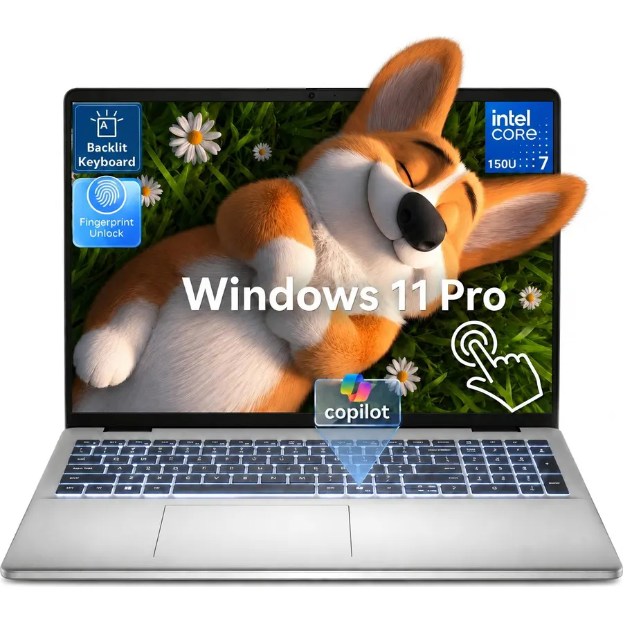 Dell 16 Touchscreen Laptop, 32GB DDR5 5200MT/s 1TB SSD, 10-Core 7 150U