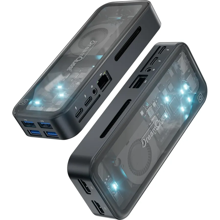 DreamQuest Mini Plus Mini PC Windows 11 Pro Preloaded, Intel N95 (Up to 3.4GHz)12GB DDR5 512GB SSD Mini Desktop Computers , 2*USB C, 2*HDMI, 4*USB 3.2, LAN,WiFi 6, Bluetooth5.3, Support 4K 60Hz