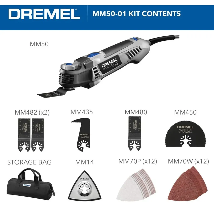 Dremel Multi-Max™ MM35-02 3.5 Amp Oscillating Tool Kit with Variable Speed