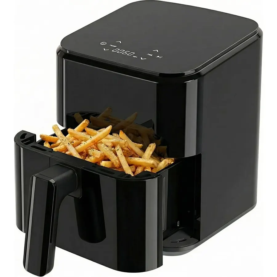 DUMOS 3 Qt Air Fryer, Compact Digital Airfryer with Auto Shut-Off, Fast Cooking for Quick Easy Meals, Space Saving Mini Air Fryer for Small Kitchens, Apartments & Singles