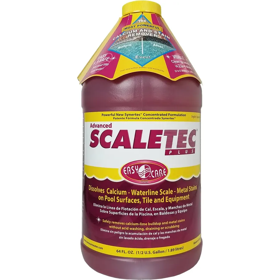 EASYCARE 20064 Scaletec Plus Calcium Pool Descaler, Iron and Scum Remover & Preventative, 64. Fl. Oz Bottle