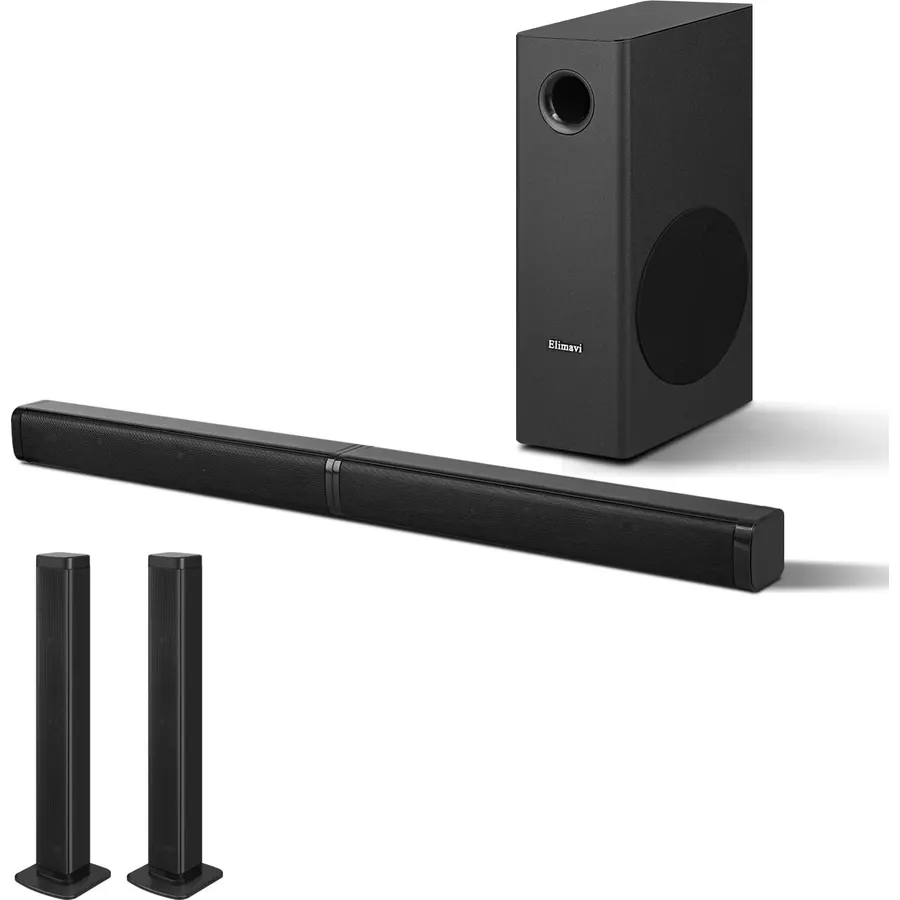 JBL Bar 5.1 - Soundbar with Built-in Virtual Surround, 4K and 10" Wireless Subwoofer (JBL2GBAR51IMBLKAM), Black