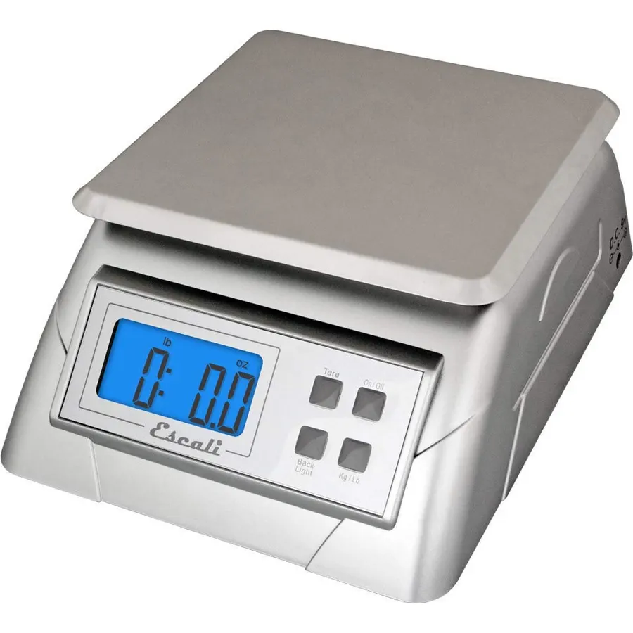 Escali Alimento 136DK Digital Kitchen Scale, Elite Food Measuring to The Gram with Removable Stainless Steel Platform and LCD Display, Baking and Cooking Made Simple