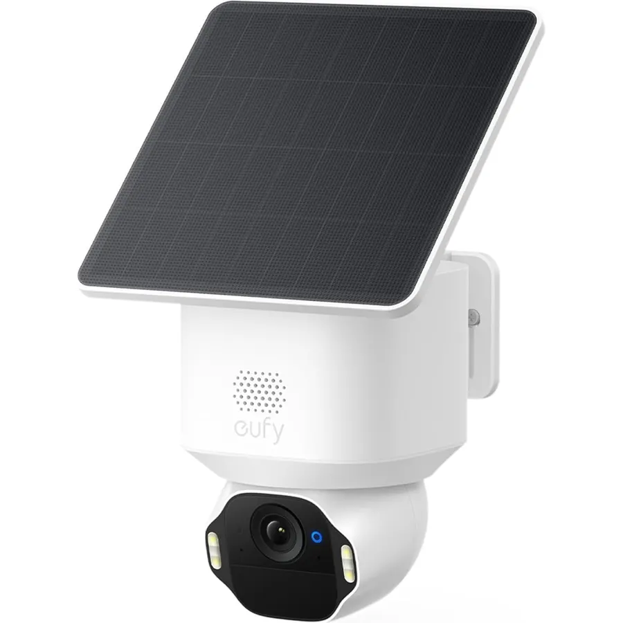 eufy Security SoloCam E42, 4K Solar Security Camera, AI Facial Recognition
