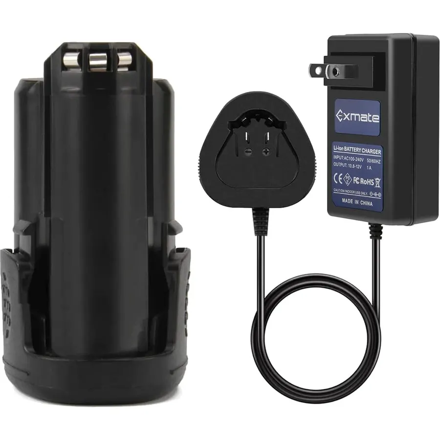 Exmate 12V 3000mAh Battery and Charger Replacement for Dremel 8200 8220 8300 B812-02 B812-03 Cordless Tools