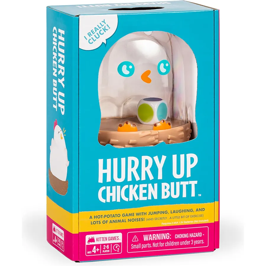 Exploding Kittens Hurry Up Chicken Butt, 2-6 Players, Age 4+ Kids Game