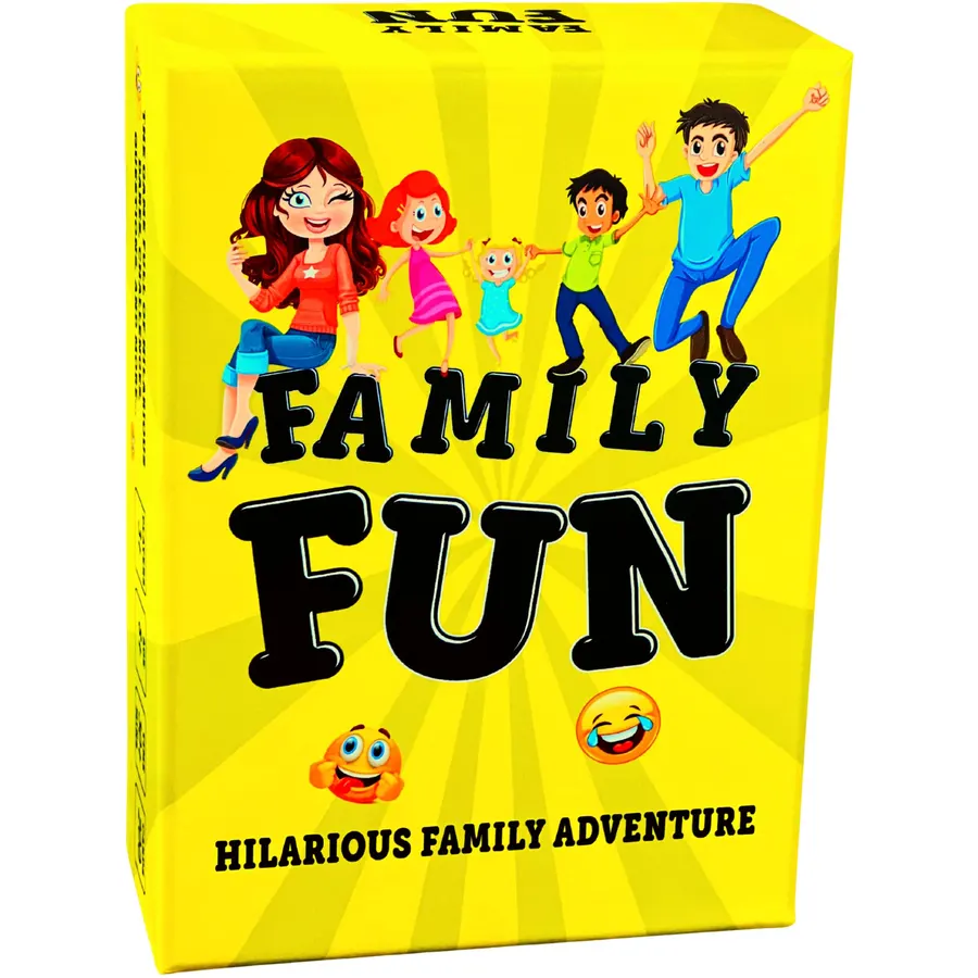 FAMILY FUN Card Game, 200 Hilarious Dares & Conversation Starters for All Ages, Great for Games Night, Parties, Christmas & Gatherings - Perfect Birthday Holiday Board Game Gift