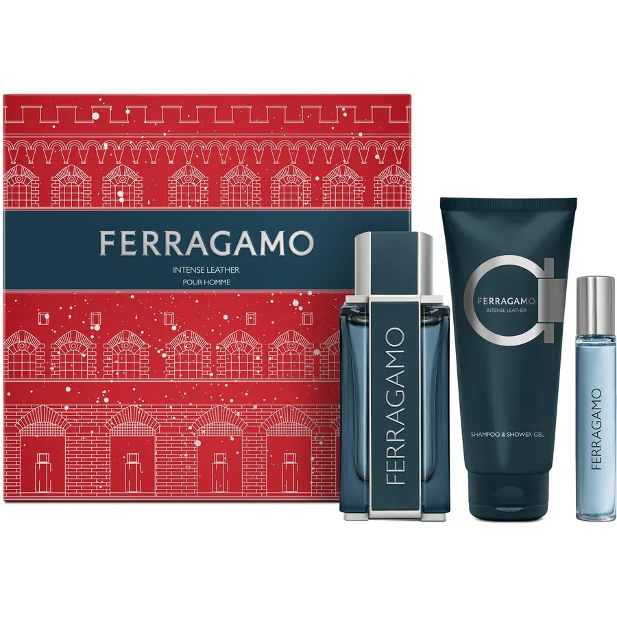 FERRAGAMO Intense Leather Eau de Parfum Pour Homme 3-Piece Gift Set