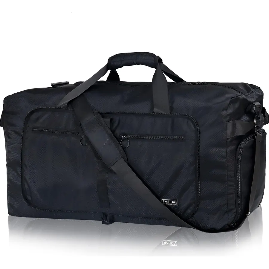 Fmeida 65L Duffle Bag Foldable Travel Duffel Bags for Men Women Travel Bag
