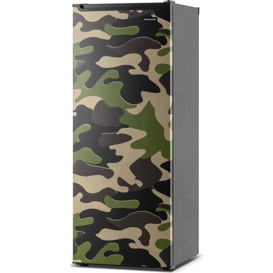 Frigidaire 6.4 cu ft, Convertible Upright Camo Fridge or Freezer, Camouflage Print