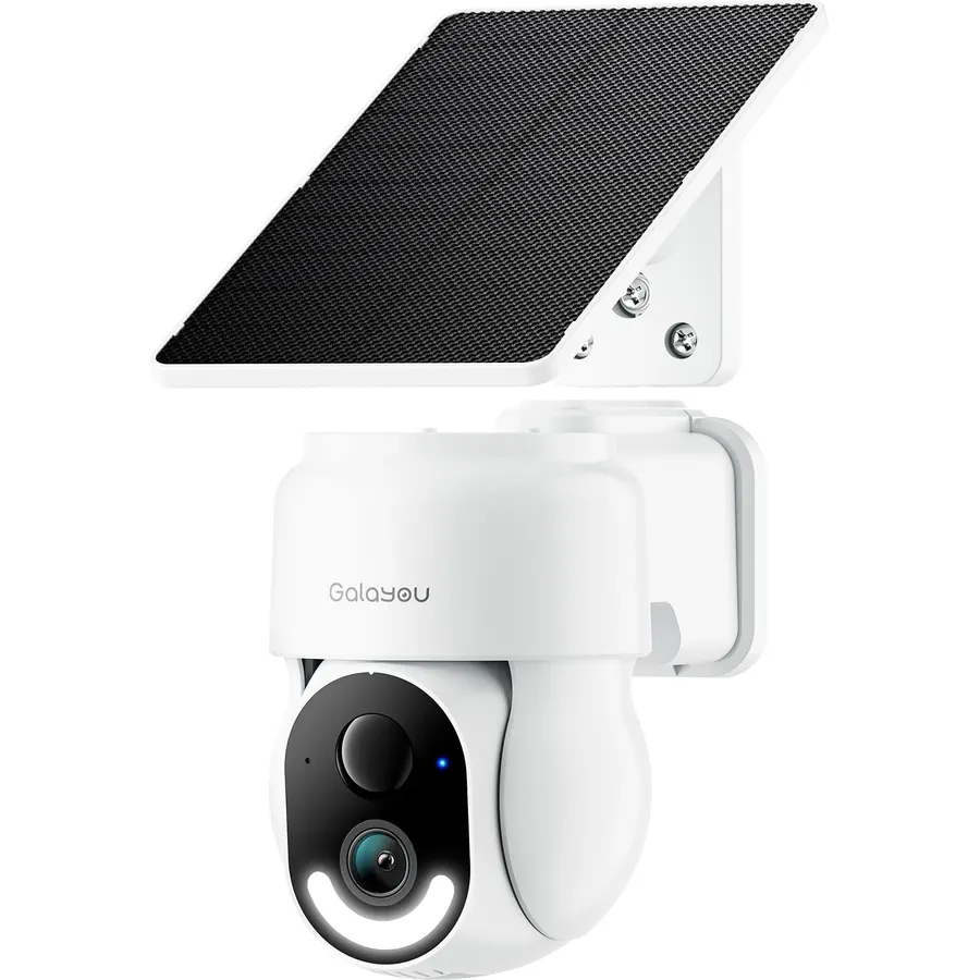 GALAYOU Solar Camera Outdoor Wireless for Home Security 2.4GWiFi, R6 1Pack