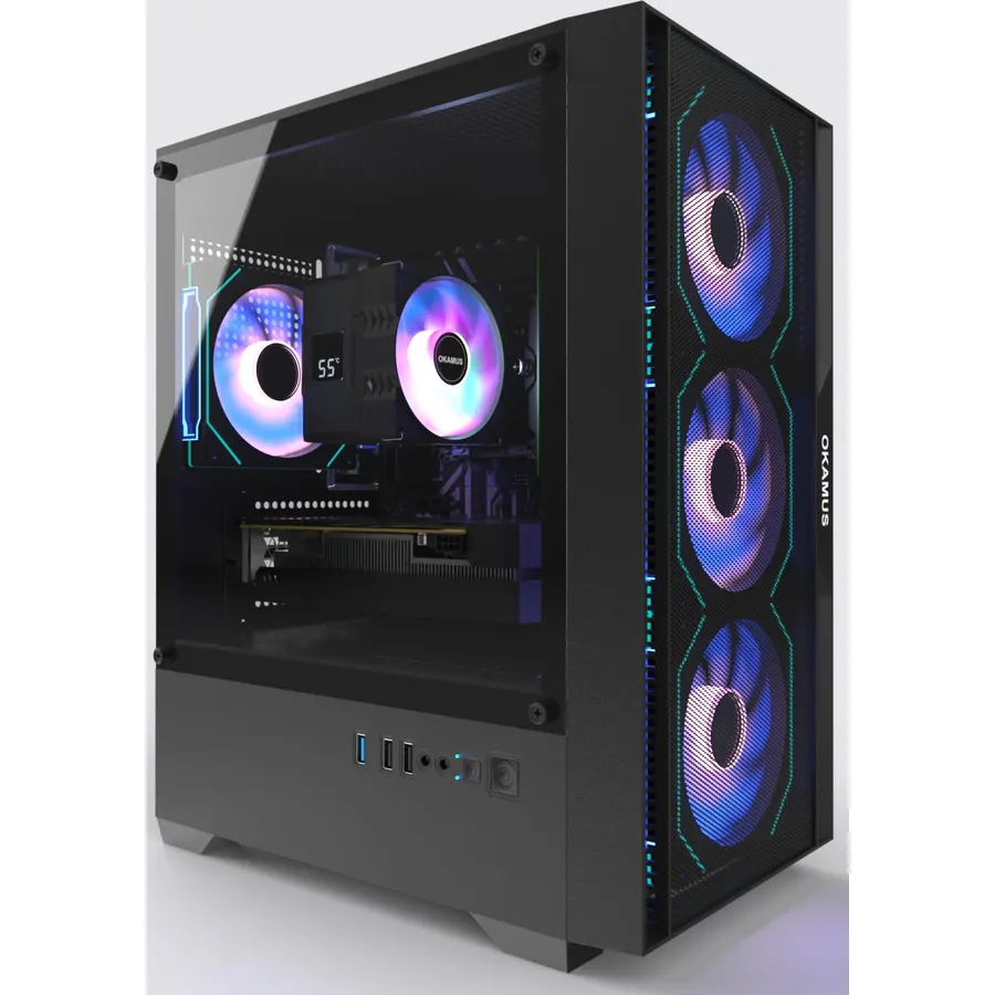 Gaming PC Desktop Computer, i7-6700 Up to 4.0GHz, GTX 1660 Super 6GB GDDR6, 16GB RAM, 512GB M.2 SSD, WiFi 6, BT 5.3, 4 ARGB Fans, Win 11 Home, 400W PSU, Prebuilt Gaming Tower (i7+GTX 1660S+16GB+512GB)