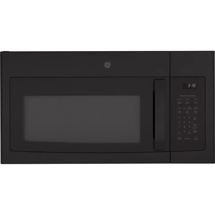 GE 30" Over-the-Range Microwave Oven, 900W, 1.8 Cu. Ft., Black