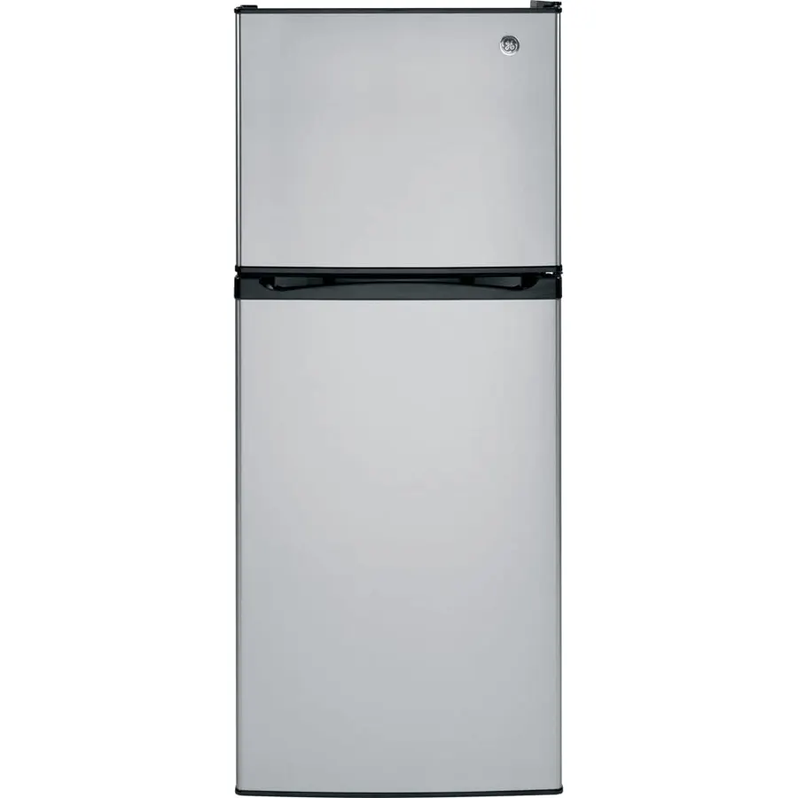 GE GPE12FSKSB Top Freezer Refrigerator, Solid Black