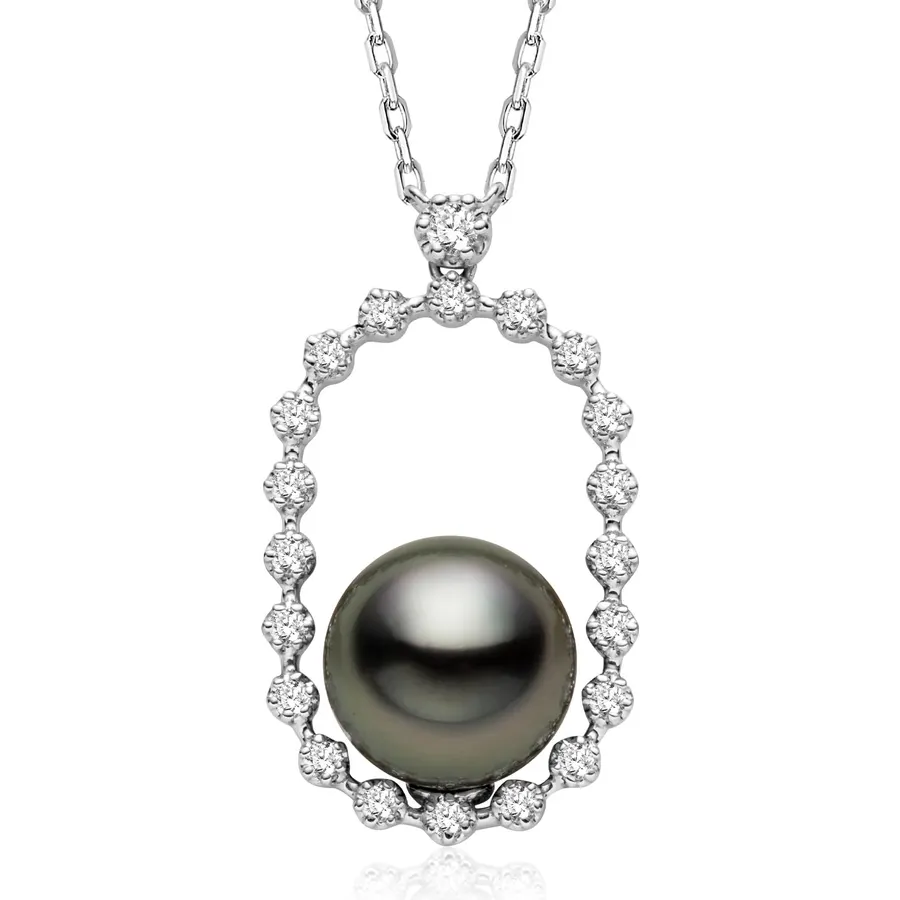 Gift for Women Cultured Tahitian Pearl Pendant Necklace, Jewelry Gift for Women