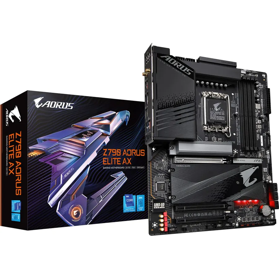 GIGABYTE Z790 Eagle AX LGA 1700 ATX Motherboard, Support Intel Core 14th/13th/12th Gen, DDR5, 12+1+1 Power Phase, 3X M.2, PCIe 5.0, USB-C 3.2, WIFI6E, 2.5GbE, Q-Flash, EZ-Latch, RGB Fusion