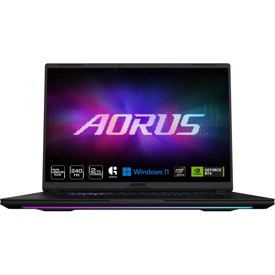 GIGABYTE - AORUS Master 16 GEN 2 Gaming Laptop - 240Hz 2560x1600 WQXGA - NVIDIA® GeForce RTX™ 5090 Laptop GPU - AMD Ryzen 9 9955HX3D - 2TB SSD - 32GB DDR5 RAM - Win11 Home AD - 5-Degree Black