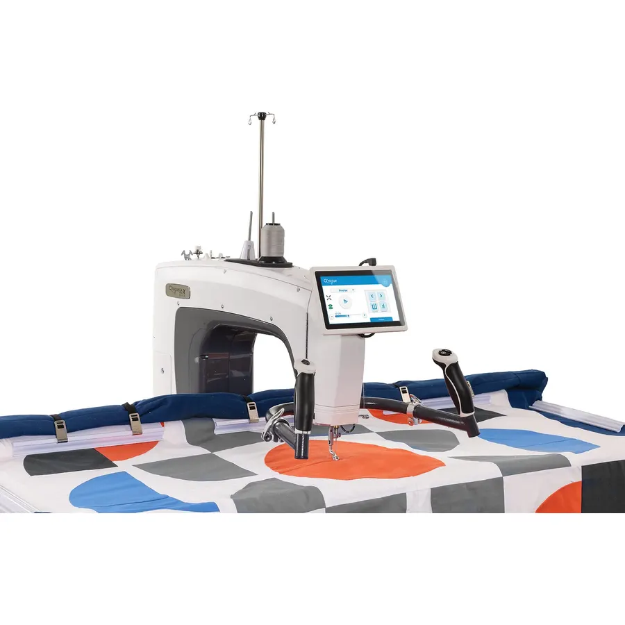 Grace 16X Elite Longarm Quilting Machine & Q-Zone Queen 8 ft Frame