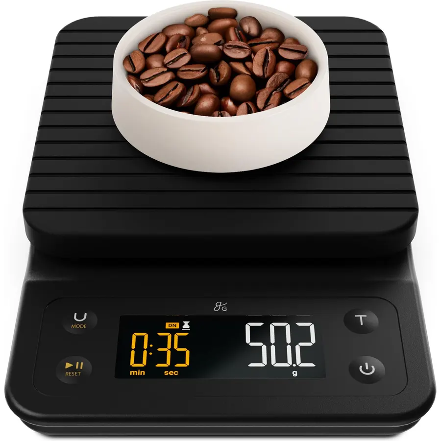 Greater Goods Coffee Scale with Timer, 0.1g Precision for Espresso & Matcha