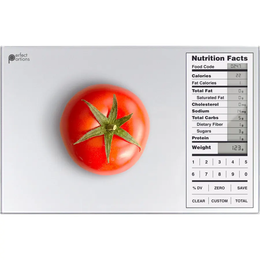 Greater Goods Perfect Portions Nutrition Food Scale for Carb Counting, Grey