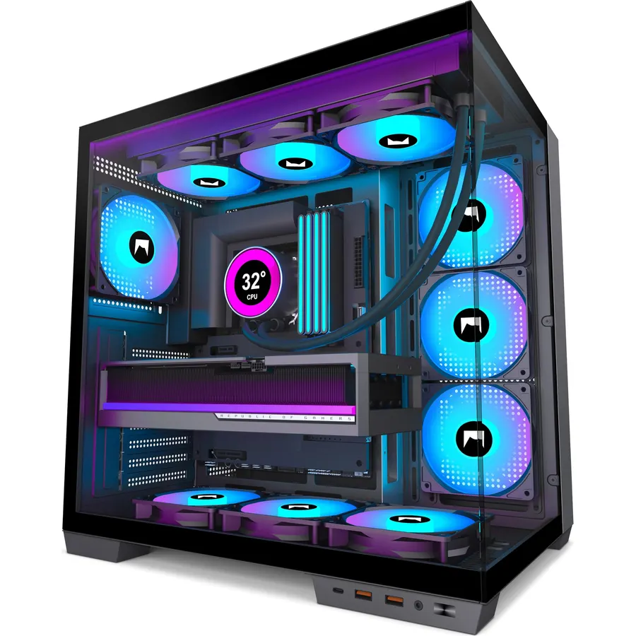 Antec C5 ARGB Mid-Tower ATX PC Case, 7 ARGB PWM Fans, Black