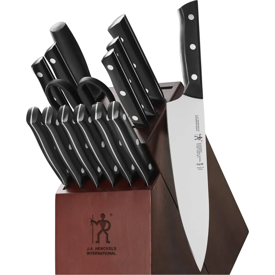 HENCKELS Dynamic Razor-Sharp 7-Piece Knife Set, Chef Knife, Bread Knife, German Engineered Informed by 100+ Years of Mastery