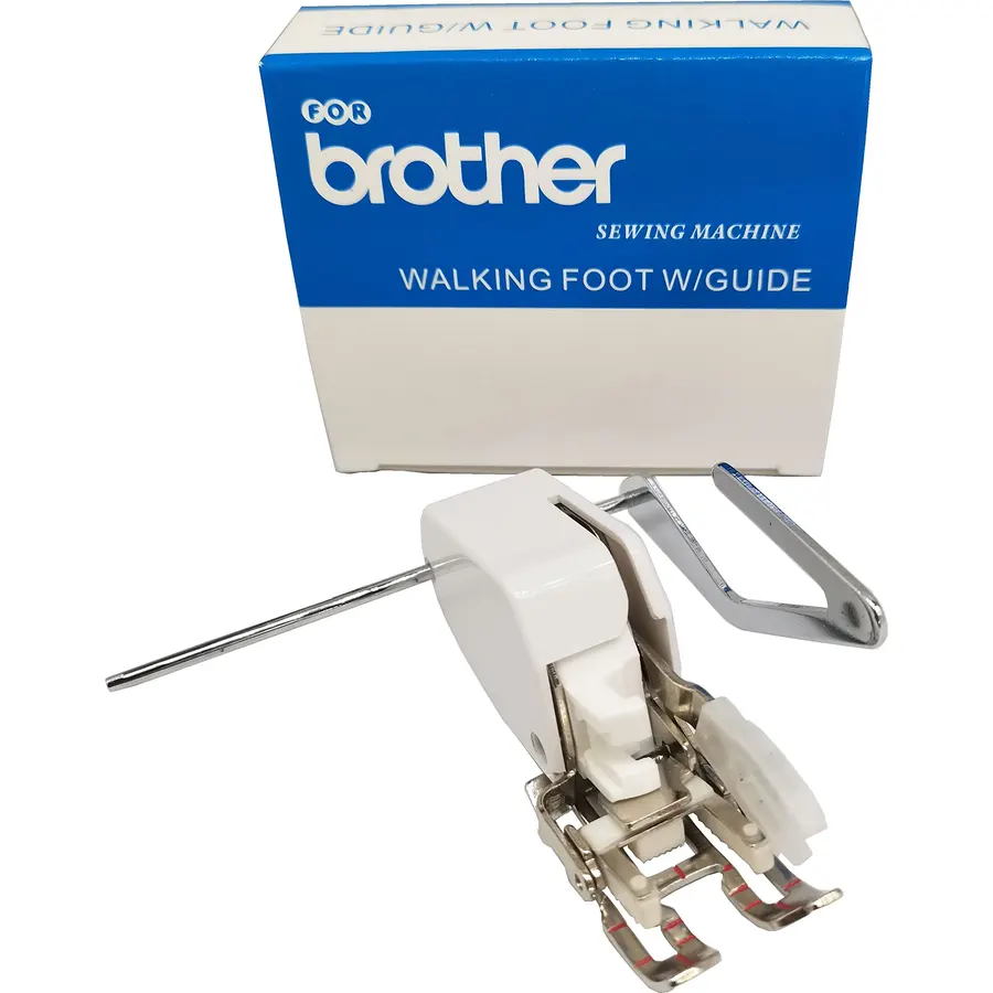 HONEYSEW Open Toe Walking Foot W/Guide for Brother Sewing Machine Quilting and Sewing Stitch Through Multiple Layers