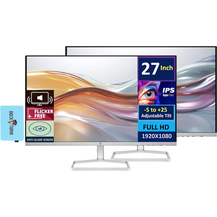 HP 27 Monitor with Dual 2W Speakers (Replaces M27fwa) 27" 100Hz FHD Display