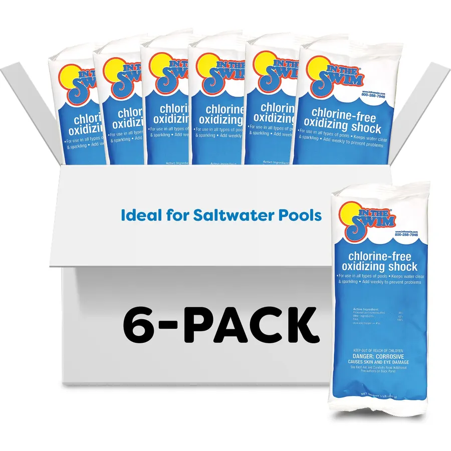 In The Swim Chlorine-Free Pool Shock - 6 x 1 Pound Bags