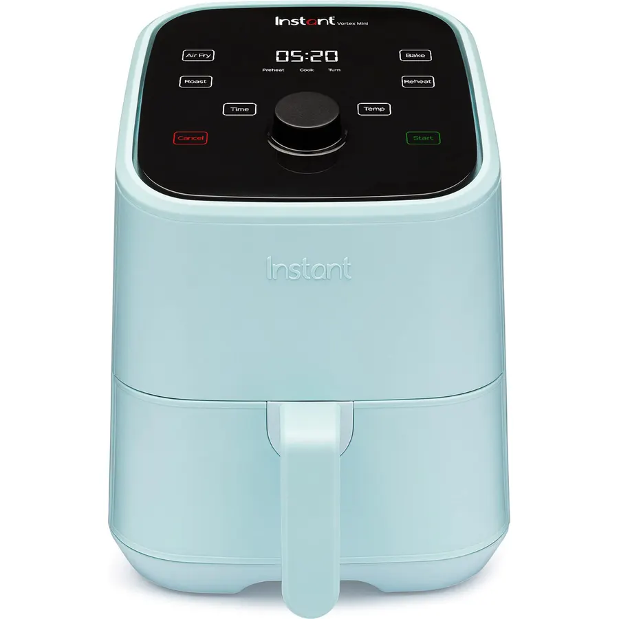 Instant Pot Vortex 2QT Mini Air Fryer,Small Air fryer that Crisps,Reheats, Bakes,Roasts for Quick Easy Meals,Includes over 100 In-App Recipes, is Dishwasher-Safe, from the Makers of Instant Pot, Aqua