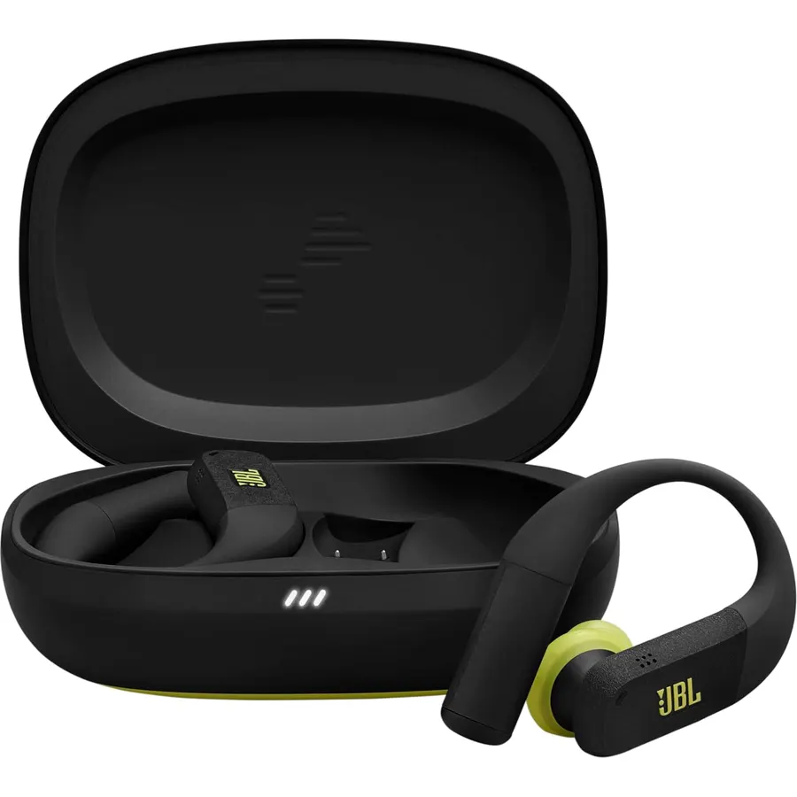 JBL Endurance Peak 4 Noise Cancelling Fully Wireless in-Ear Sports Earbuds with Bluetooth, 48h Battery Life, TwistLock for Secure Fit, IP68 Waterproof and Dustproof, JBL Pure Bass Sound, Black/Lime