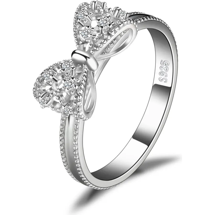 2mm 925 Sterling Silver Rings Gold Engagement Wedding Bands Eternity Cubic Zirconia Simulated Diamond 2pairs Stackable Ring for Women Size 5-10