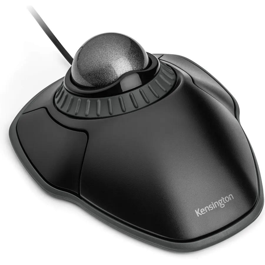 Kensington Orbit Trackball Mouse with Scroll Ring (K75327WW), Black-Grey