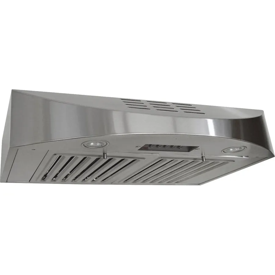 KOBE CHX3830SQBD-3 Brillia 30-inch Ductless Under Cabinet Range Hood, 3-Speed, 400 CFM, LED Lights, Baffle Filters