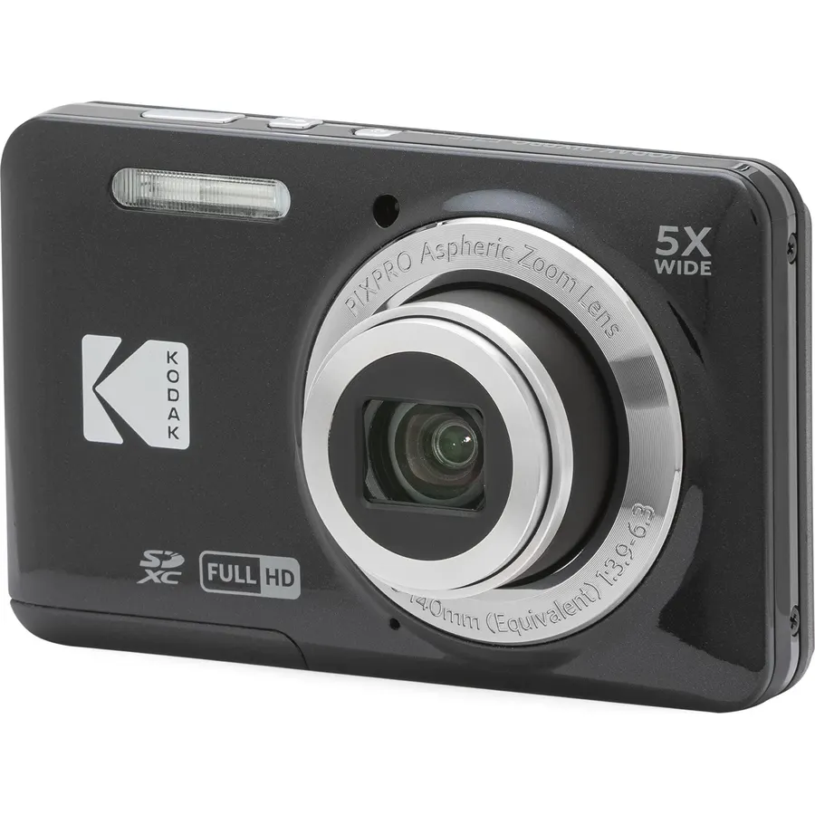 KODAK PIXPRO FZ45 16MP Compact Digital Camera, 4X Optical Zoom, AA, White