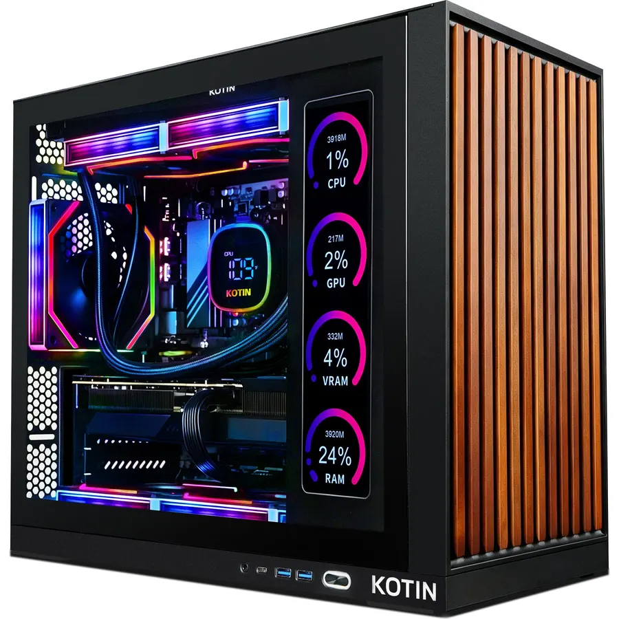 KOTIN Prebuilt Gaming PC RTX 5070 12GB, Ryzen 7 9700X, 32GB DDR5, 1TB SSD