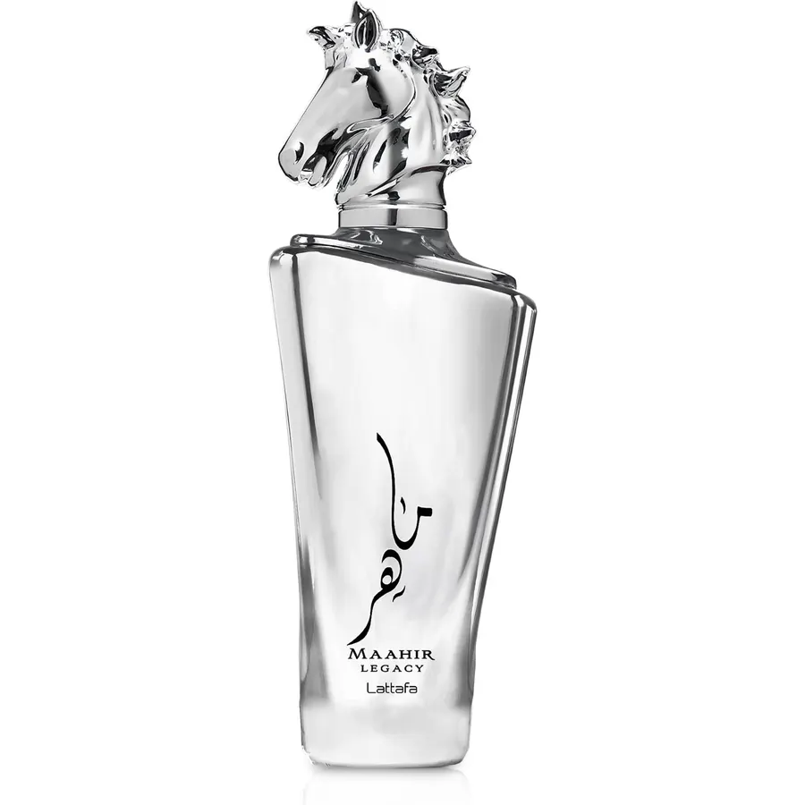 Lattafa Maahir Legacy - Aromatic Spicy, Citrus, Amber Wood - Eau de Parfum Long-Lasting Fragrance for Men, 3.40 Ounce / 100 ml