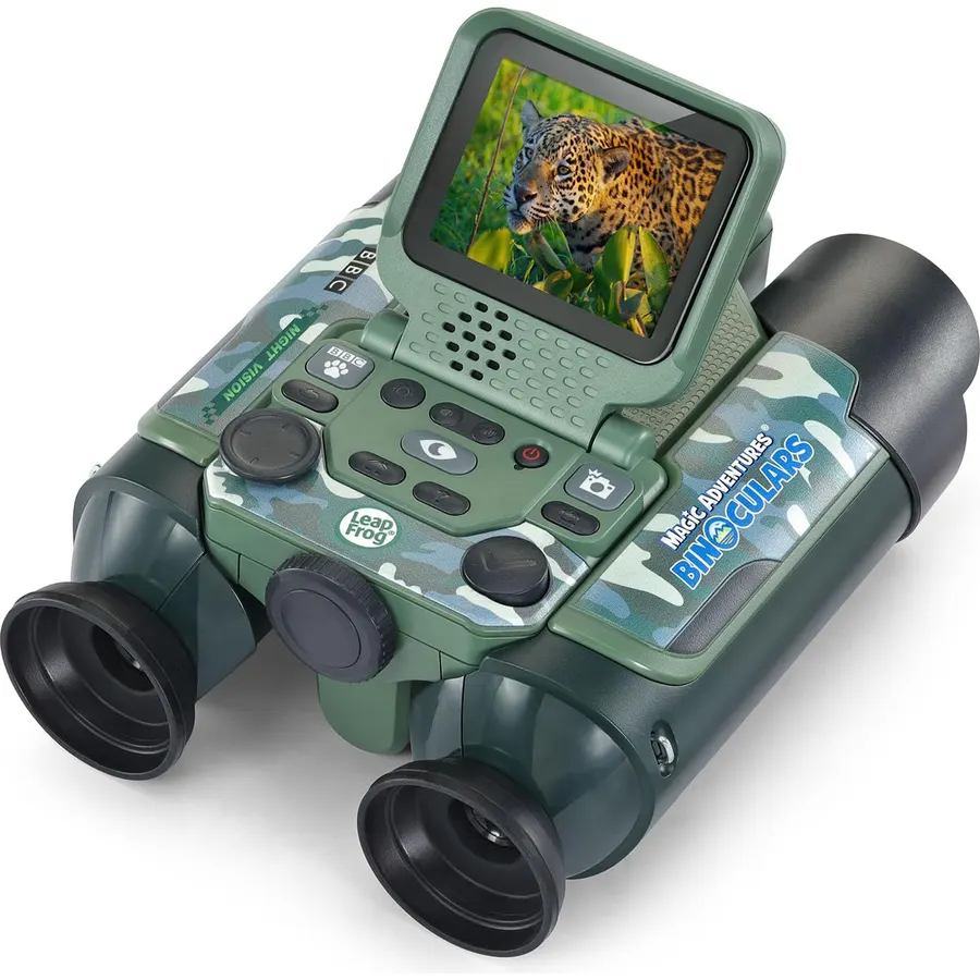LeapFrog Magic Adventures Binoculars with Screen Capture, Night Vision, Camo