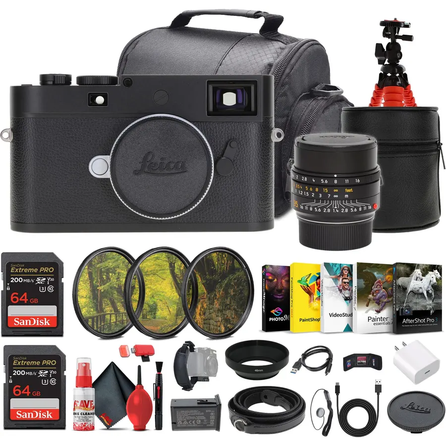 Leica M11-D Rangefinder Camera with 35mm Lens (20220) (Black) Bundle
